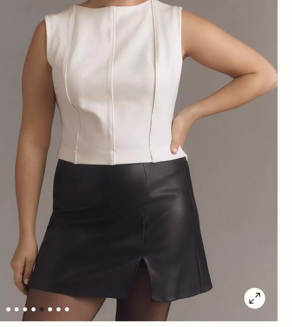 Maeve by Anthropologie Tops - Maeve by Anthropologie Sleeveless Seamed Corset Crop Tank Top Womens Size XL/1X